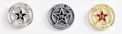 Years of Service Lapel Pin with colorfill