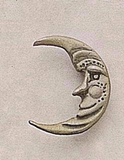 Moon with Face (facing left)