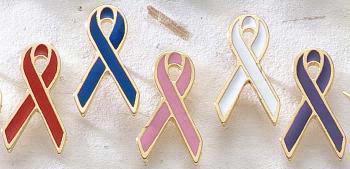 Gold Trimmed Awareness Lapel Pins