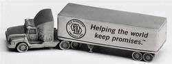 Tractor Trailer Replica Paperweight