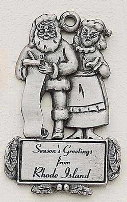 Santa & Mrs. Claus Marken Design Cast Ornament