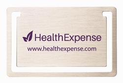Rectangle (horizontal) Shape Silk Screened Bookmark Clip