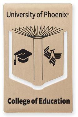 Rectangle with Book center Silk Screened Bookmark Clip