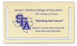 Business Card size Silk Screened Bookmark Clip